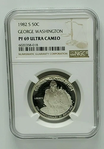 1982 S US 50 Cent George Washington NGC PF69 Ultra Cameo