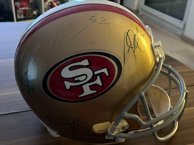 San Francisco 49ers multisigned Proline Replica Full Size Helm,PSA/DNA Tristar