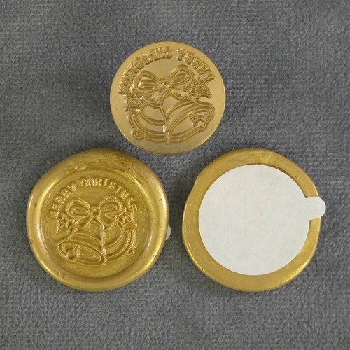 Merry Christmas Self Adhesive Wax Seal Stamps Set of 10 - Handmade - Picture 2 of 4