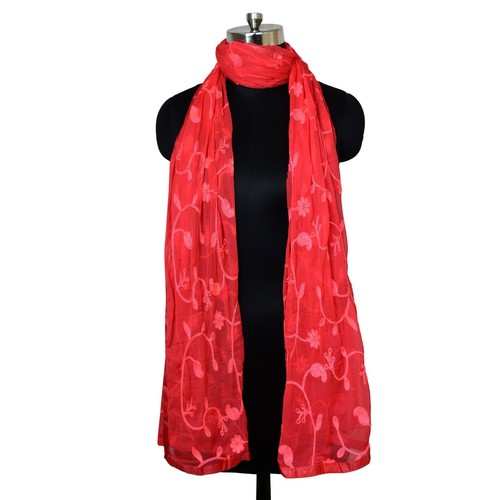 Women Indian Traditional Embroidered Chiffon Dupatta Fancy Stole Scarf Partywear - Picture 82 of 86