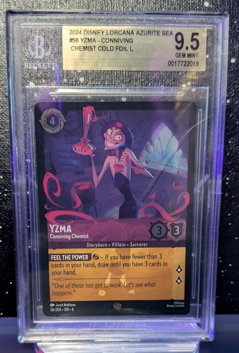 Disney Lorcana Azurite Sea || Yzma Conniving Chemist Cold Foil