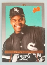 1993 Studio Superstars on Canvas #6 of 10 Frank Thomas Chicago White Sox