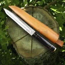 Handmade 17" Forged Steel Mini Sword W/Sheath –High Carbon Steel Bushcraft Sword