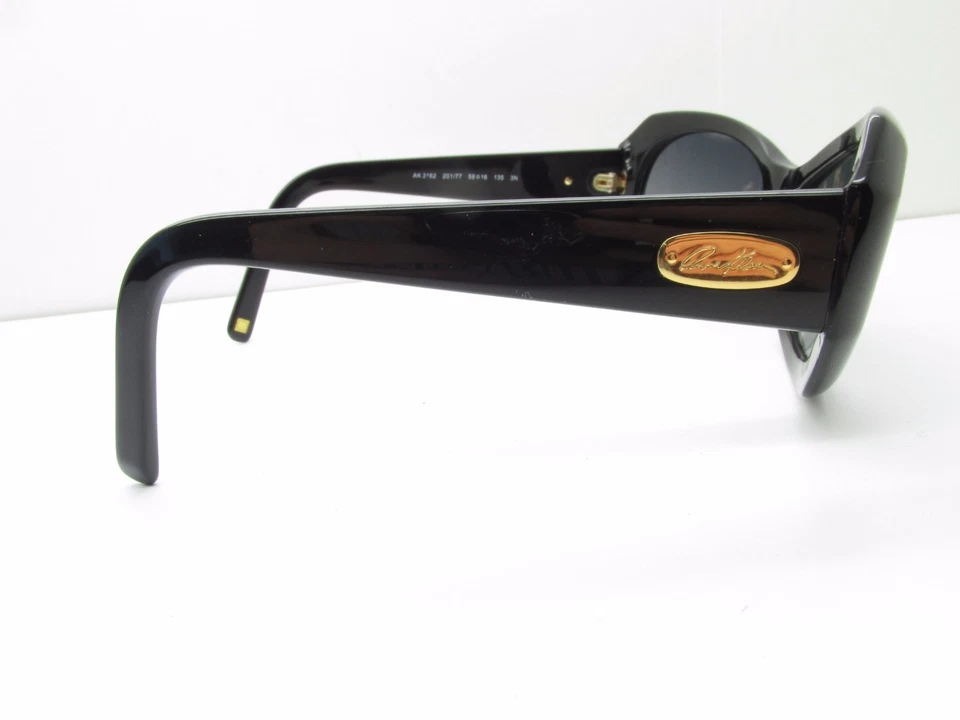 Óculos de sol Anne Klein New York AK 3162 58-16-135 preto oval TV3 34325 - Imagem 4 de 4