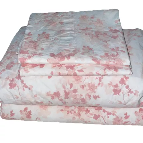 Ralph Lauren Full Double Set Cherry Blossom Blush Pink Floral Chinoiserie