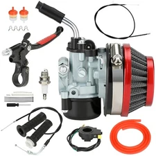 Carburetor Throttle Cable Assembly Clutch Lever Kit For 2 Stroke 49cc 66cc 80cc