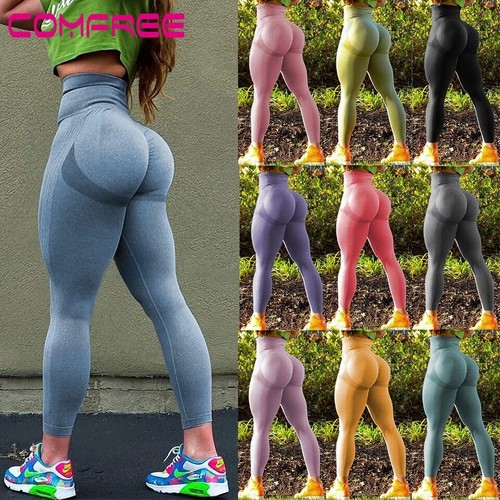 Women Butt Lift Anti-Cellulite Push Up Yoga Pants Fitness Gym Tik Tok Leggings X - Picture 10 of 183