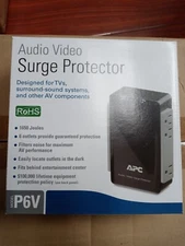 APC P4V Wall-mount Audio Video Surge Protector With Coaxial Protection, NIB