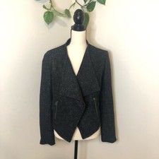 Club Monaco Wool Blend Open Coat L