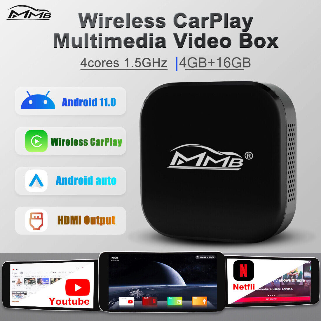 The Magic Box, Wireless CarPlay Adapter Android Auto Online YouTube/ Netflix | eBay The Magic Box, Wireless CarPlay Adapter Android Auto Online YouTube/ Netflix | eBay