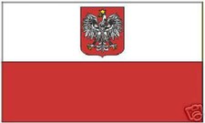 Poland Polish Empire Royal Flag Banner Eagle Heraldry COA Crest EU Arms Imperial