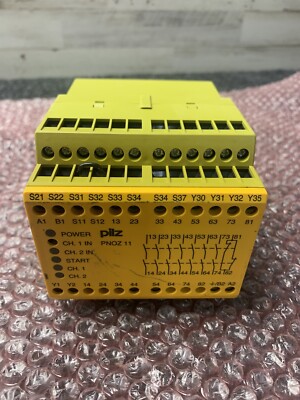 Used Pilz PNOZ 11 24VAC 24VDC 7n/o 1n/c  Safety Relay