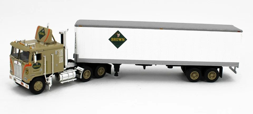 2023 DCP 1:64 *BROWN TRANSPORT CORP* Kenworth K100 COE w/40' Vintage Trailer - Image 2 of 4