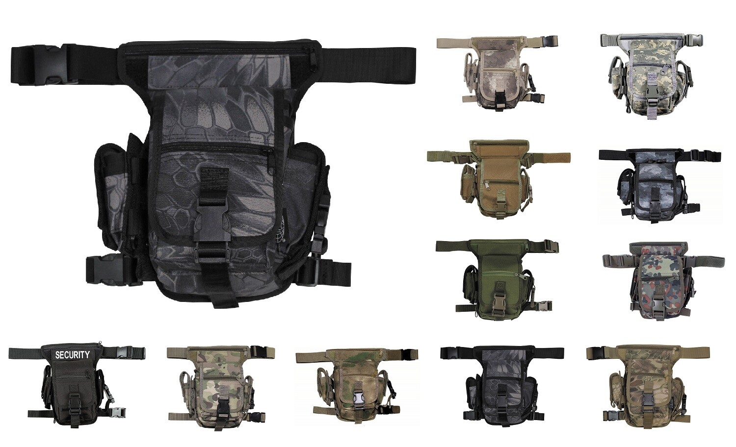 Thumbnail - Hip Bag Hüfttasche Gürteltasche Tasche Bauchtasche Security Army