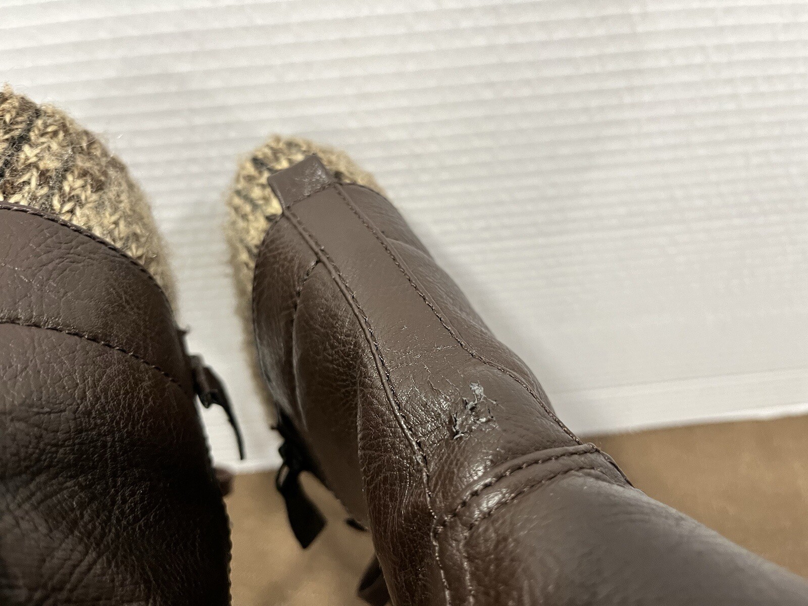 Crown Vintage Combat Boots Brown Lace Up Women’s Sz 11M 