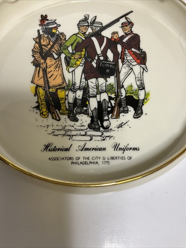 Rare Vintage Historical American Uniforms Ashtray Ridgewood - Picture 4 of 10