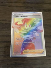 Pokémon Evolving Skies - Zinnia's Resolve - Rainbow Secret Rare NM+/MINT 225/203 on eBay