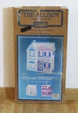 Vintage "The Allison" Wooden Dollhouse Kit -By Artply - No.77 - Made in USA- NIB