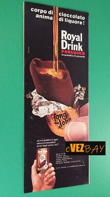 Advertising 1972- PERUGINA / LONG JOHN Whisky ROYAL DRINK Advertising Pubblicité