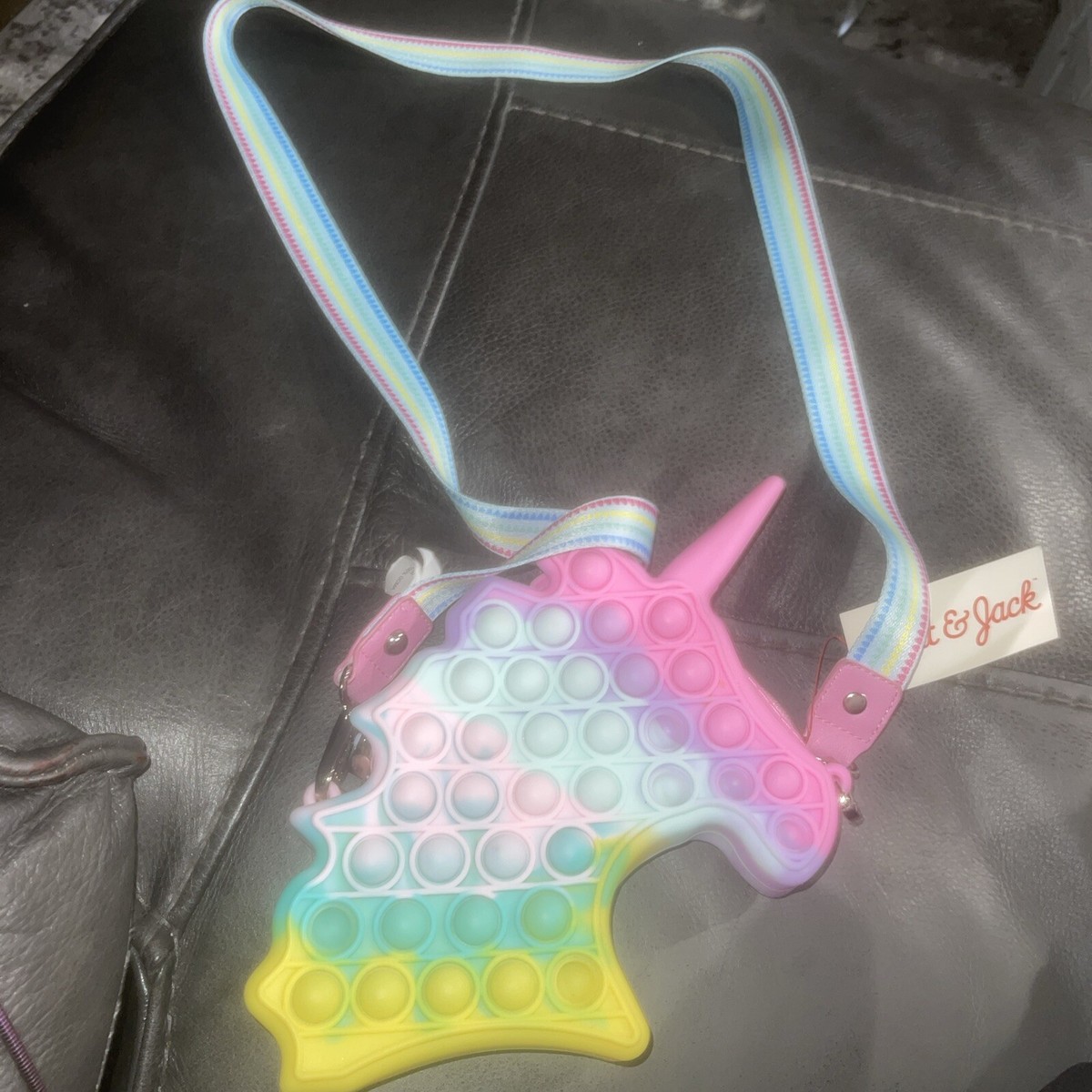 Cat Jack Kids/Girls Unicorn Crossbody Bag Purse Pop Bubble