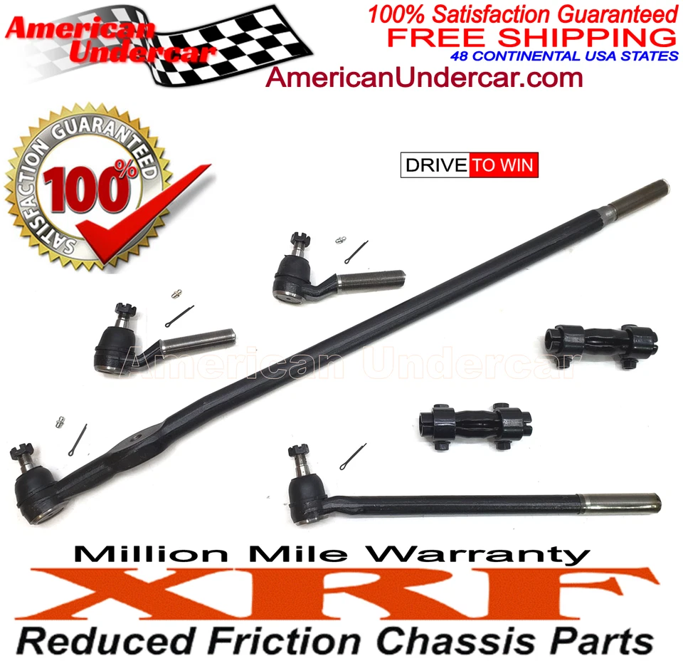 XRF Ford F250 Tie Rod Drag Link Sleeve Steering Kit 1985 - 1994 4x4 - Image 2 of 4