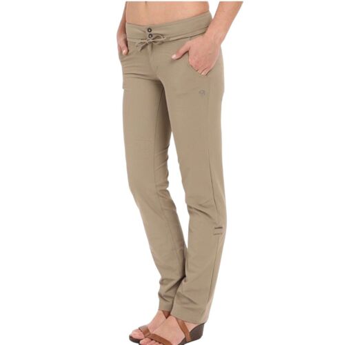 NEW Mountain Hardwear Yuma Convertible Roll Up Khaki Tan Beige Pants Sz 14 - Afbeelding 1 van 12