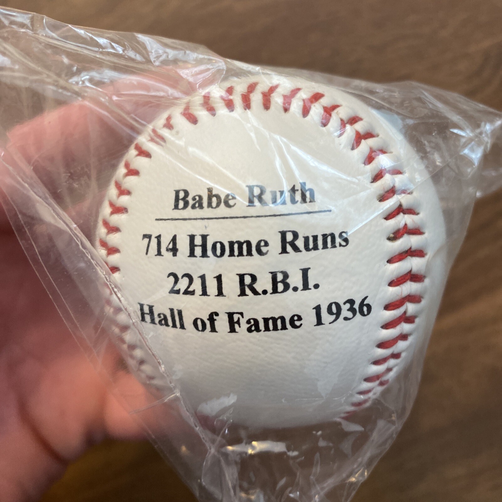 Vintage Babe Ruth Replica Signature Baseball w/ Box 100th Ann. 1995 C16