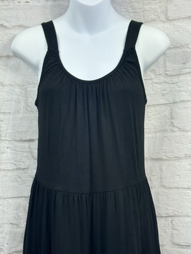 F&F Summer Shift Dress Black Size 6 Casual Holiday Sleeveless Stretchy Holiday - Picture 2 of 8