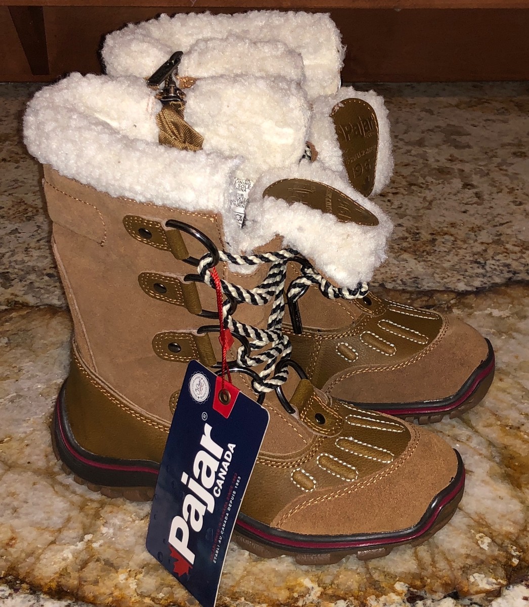 PAJAR CANADA Alina Faux Fur Lined Cognac Brown Mid Calf Boots