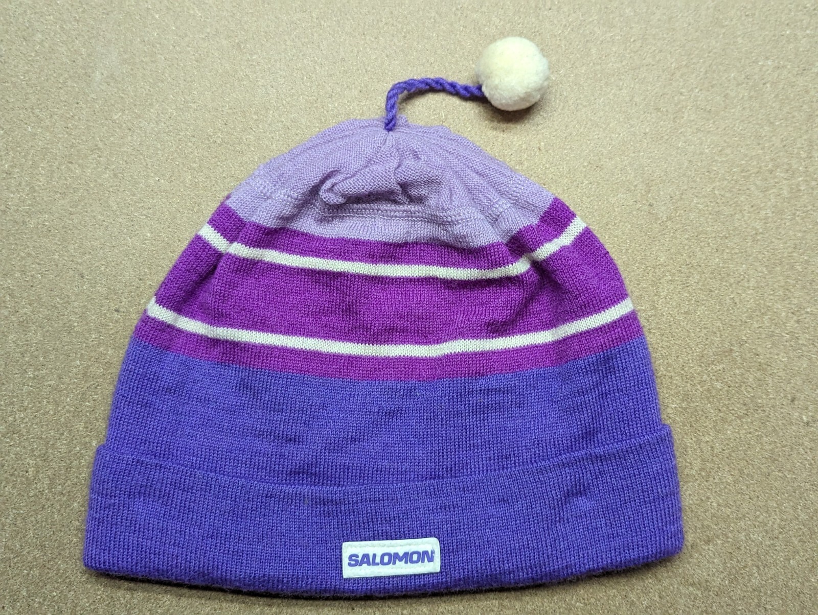 Cappello Beanie Vintage Salomon Sci Biathlon Cross Country Foderato Sport Invernali