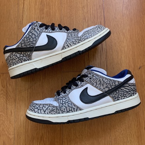 2002 Nike Dunk Low Pro SB Supeme White Cement