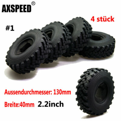 4 Stück Weiche Schwamm-Reifen Für 1/10 RC Crawler – Durchmesser 125–130 Mm