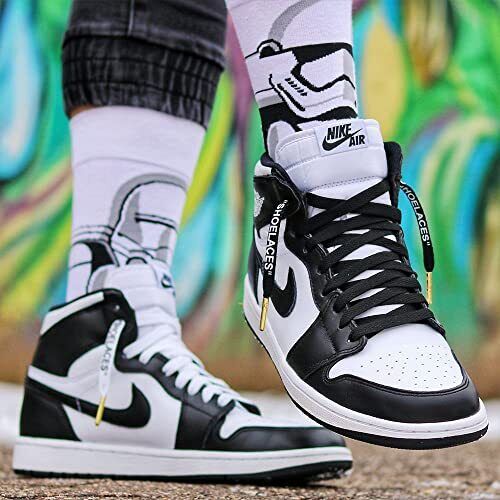 1 par de cordones para zapatos estilo blanco roto Loop King con puntas doradas - Imagen 20 de 31