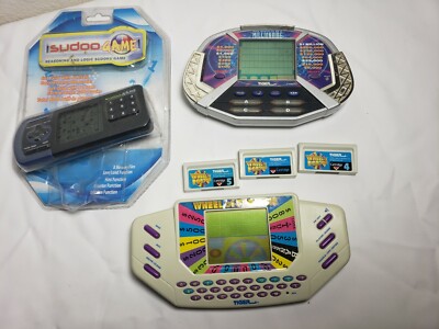 Wheel of Fortune Handheld Electronic Game W/ Cartridges millionaire sudoo vtg