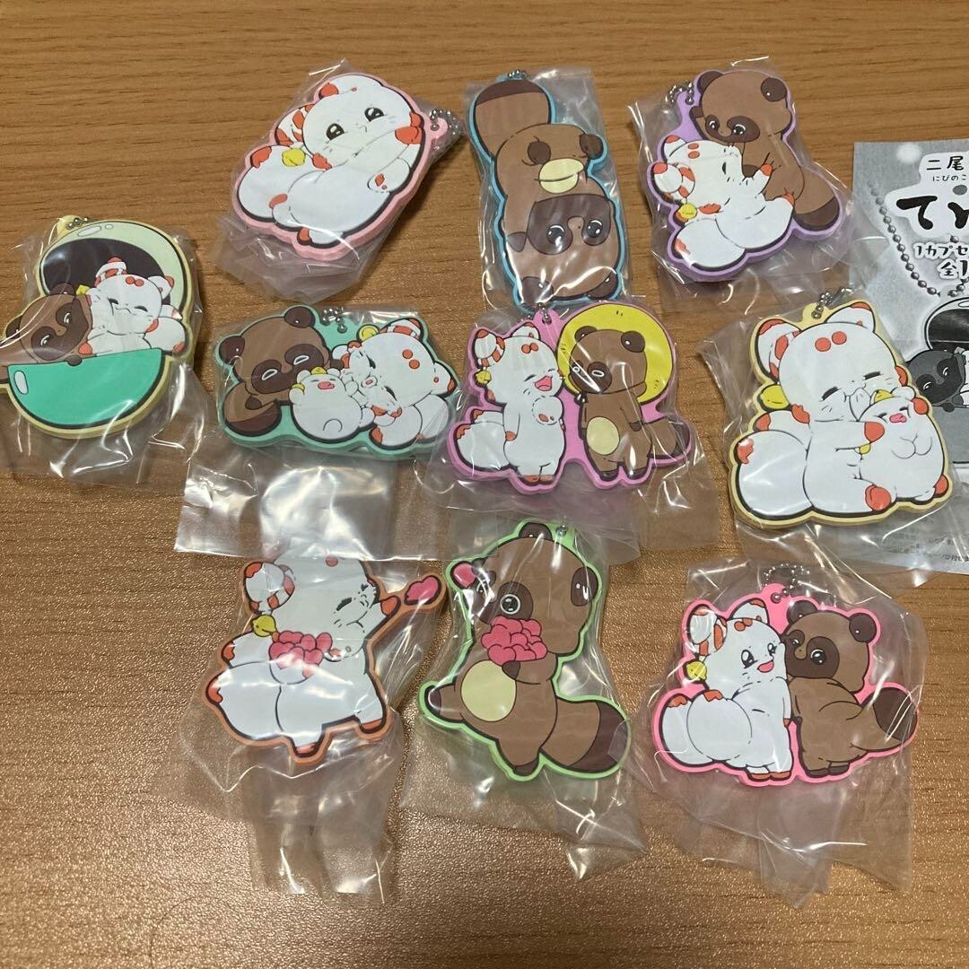 Little Fox With Two Tails Tenko Capsule Rubber Mascot All 10 Types