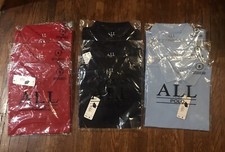 Kids Boys Polo Uniform Shirts Size 8 Large Red, Navy And Light Blue.