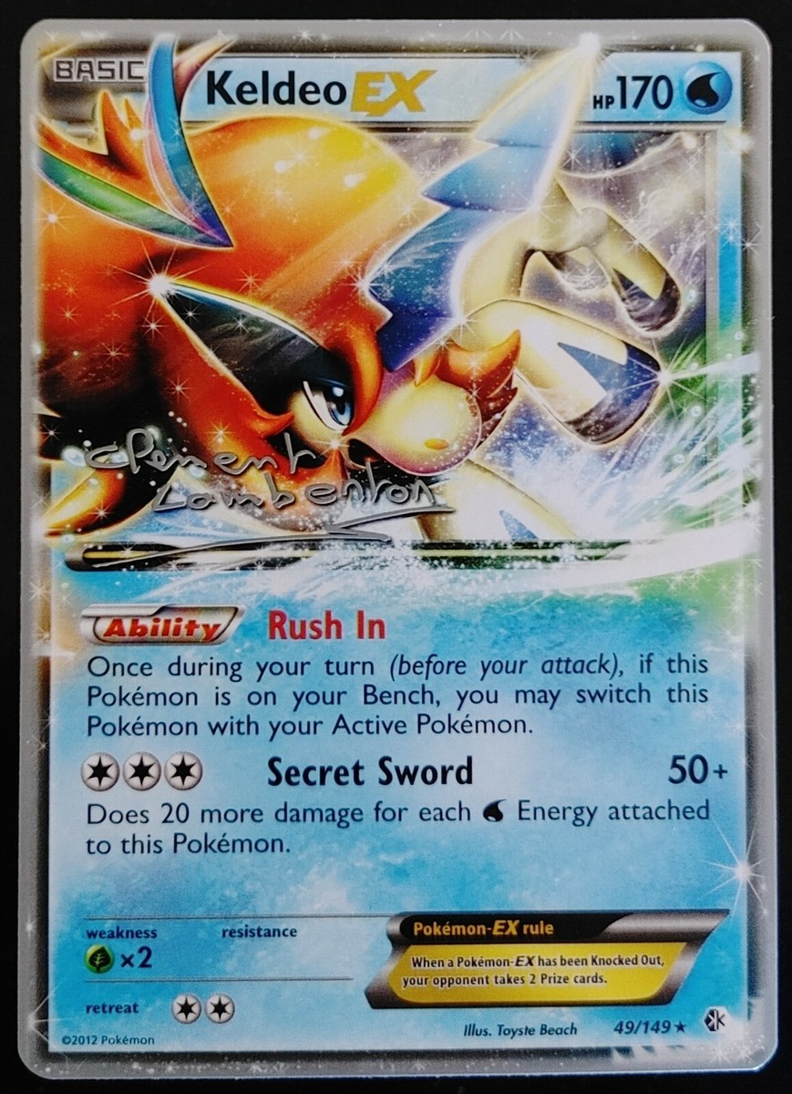 Keldeo EX - 49/149 - Promo - 2013 World Championship Card