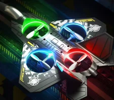 Remote Control F-22 Fighter Jet Airplane Quadcopter Wireless Flying Toy