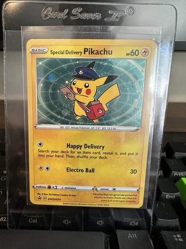 Special Delivery Pikachu Promo Card SWSH074 Pokemon Center