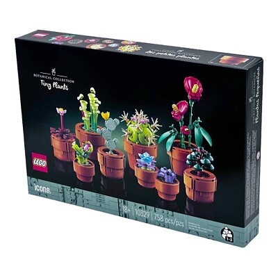 LEGO Icons Tiny Plants (10329) Building Set, Cactus Décor NEW In