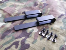 Black IWB Injection Molded J-Hook Belt Clips 1.5"