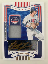 2024 Panini USA Stars Stripes jersey auto ANTHONY SILVA #ed 20/50!