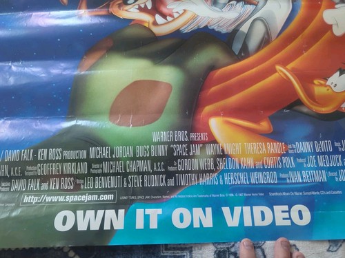 Vintage - Space Jam 1996 Original Movie Poster 40x27" featuring Michael Jordan - Bild 8 von 9