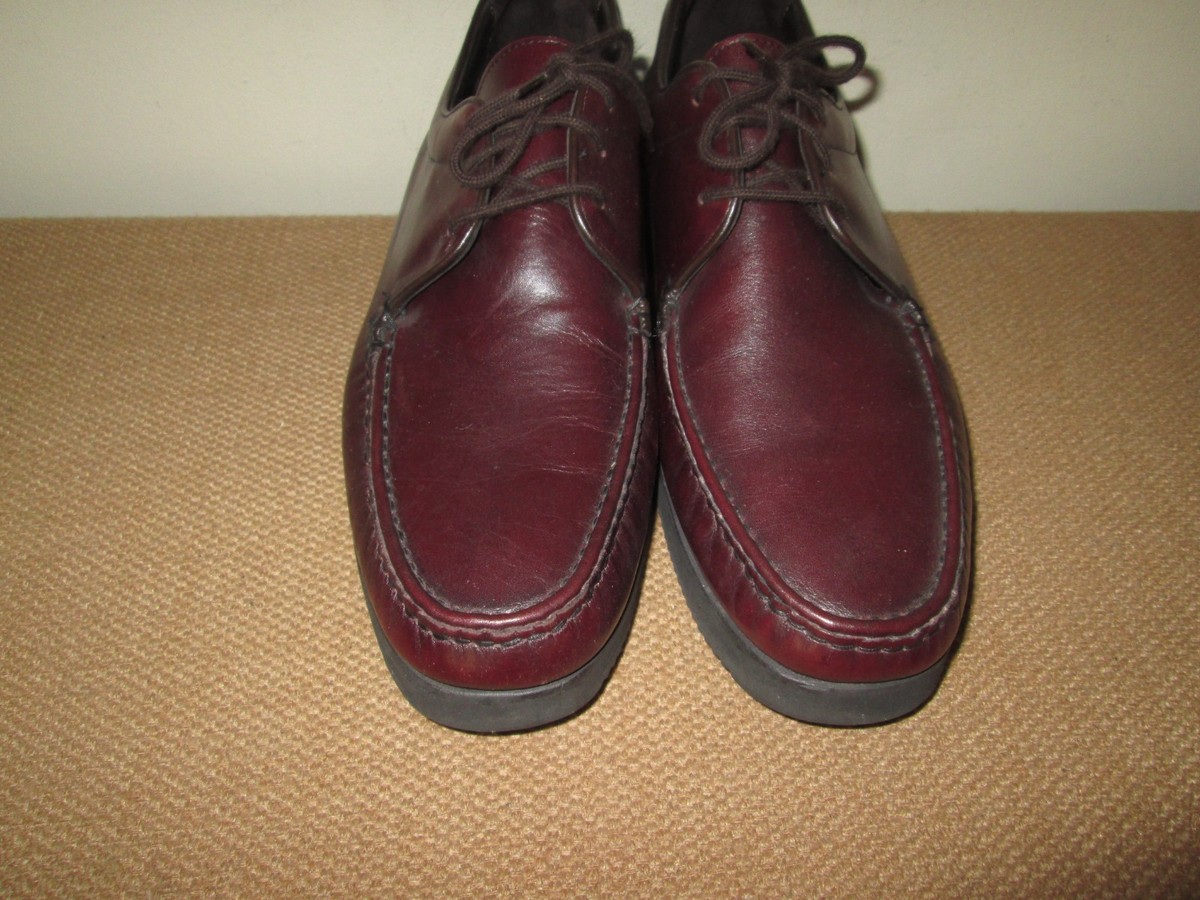ET Wright Walker 0574 Vibram Burgundy Leather Lace Up Shoes Size 12 EEE Italy E.t Wright Shoes - Etsy main image 2