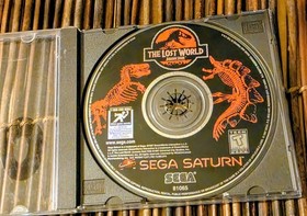 The Lost World Jurassic Park Sega Saturn 1997 Game Disc Only UNTESTED Scratched