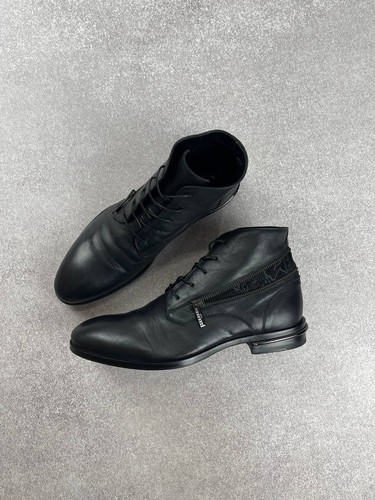 John Richmond schwarze Lederstiefel Größe 41 Pflichten bezahlt (USA) - Bild 1 von 12