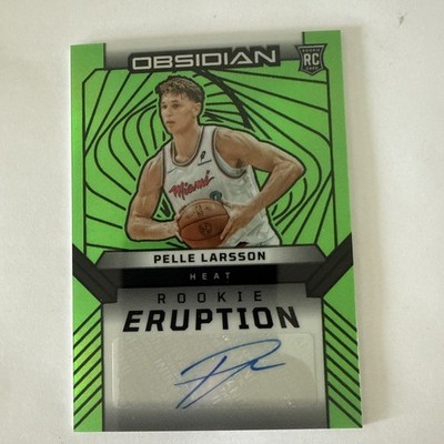 2024-25 Panini Obsidian - Rookie Eruption Pelle Larsson #REA-LAR Green Flood /25