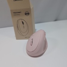 TECKNET Ergonomic Wireless Bluetooth Vertical Mouse 4800 DPI Tracking Pink
