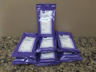 10 Medline ReadyBath Scented Conditioning Shampoo Caps - Rinse-Free EXP 11/2027