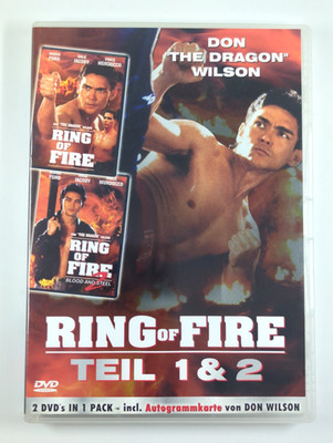 Ring of Fire 1 & 2 (2 DVDs) Gebr. - Maria Ford, Bloodfist Fighter, Ab 18 Jahren